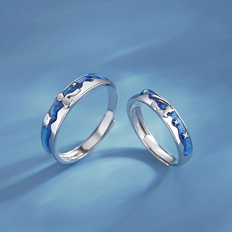 Little Prince And Fox Ring Adjustable Cartoon Couple Ring